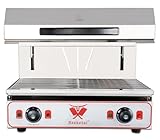 Beeketal 'BWB-3' Profi Lift Salamander Grill Überbackgerät aus Edelstahl mit Temperatureinstellung (30-290 °C), Heizelement höhenverstellbar bis max. ca. 210 mm, inkl. Gitterrost und Krümelfach
