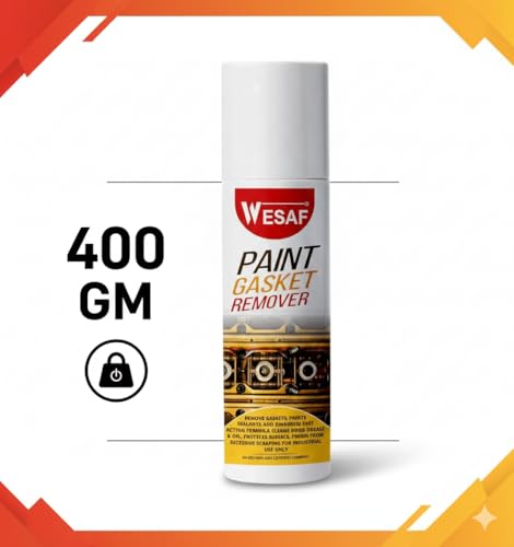 Image of Wesaf Paint Remover Spray for Metal 400g | Paint Stripper and Gasket Remover Spray for All Types of Paints, Varnishes, Coatings | Quick and Effective on Metals - Grade 6661