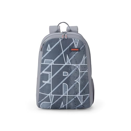 Image of American Tourister Neo 4.0 | 29 Ltrs | 2 Compartments | Bottle Pocket | Ergonomic Padded Back Panel & Shoulder Straps | School Backpack for Boys & Girls | 1 Year International Warranty | Grey