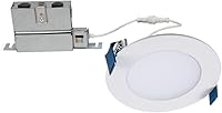 Vista 3 de HALO HLB HLB4069FS1EMWR - Luz empotrable LED de 4 pulgadas, delgada, sin lata, regulable, con temperaturas de color seleccionables