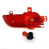 Pour Peugeot 206 207 2009 2010 2011 2012 2013 2014 feu de pare-chocs arrière de voiture réflecteur de feu de brouillard arrière 6351HA 6350HA.