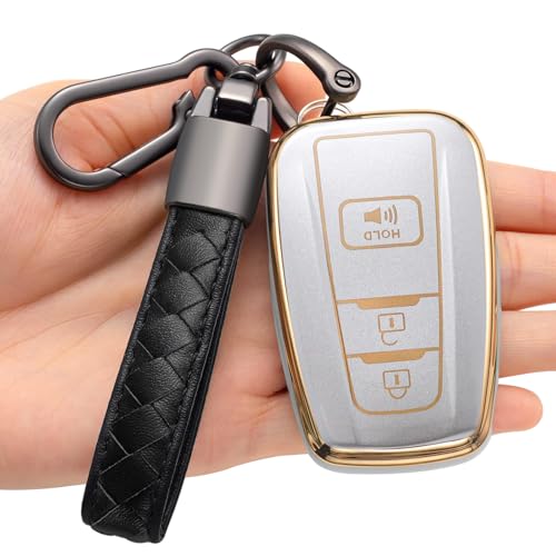 Coque de clé Toyota en TPU souple d-gold pour Camry RAV4 et Corolla