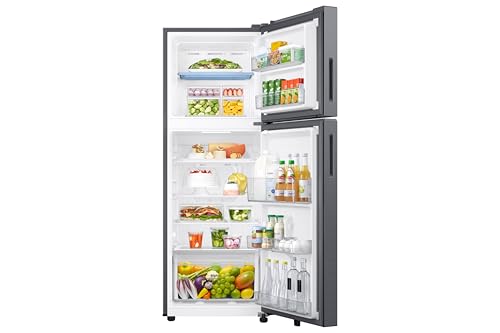 Image of Samsung 236 L, 3 Star, Convertible, Digital Inverter Frost Free Double Door Refrigerator (RT40H28U3THL, Silver, Refined Inox, 2026 Model)
