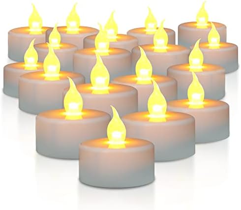 SLS SUPPLY FLORA 150-Pack Realistic Flickering Flameless Candles, Battery Operated Tea Lights, Electric Candle Sets for Home Decor, Fake Candles for Occasions, Batteries Included