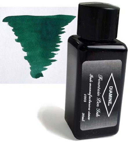 Diamine Fountain Pen Bottled Ink, 30ml - Sherwood Green by Diamine