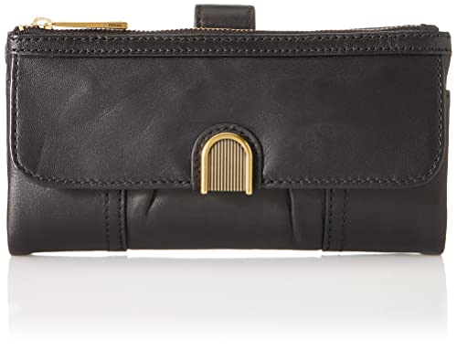 Fossil Women's Cora Leather Wallet Clutch Organizer, Black (Model: Sl6464001) #TOP25