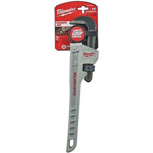 Milwaukee 48 22 7214 48227214 Aluminium Pipe Wrench-14 Inch, Red/Black/Silver #TOP4