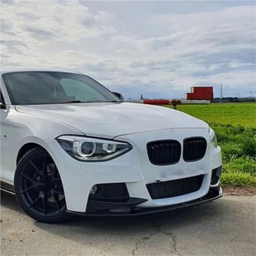 Lèvre avant pour BMW Série 1 F20 F21, style carbone noir brillant pour passionnés