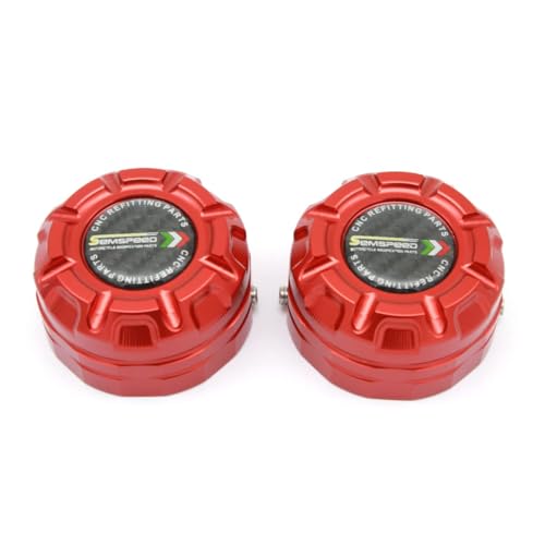 Semspeed �Ή� ADV 160 2023- CNC �������� �T�C�h�A�_�v�^�[�L���b�v�J�o�[ ��� �X�N���[�� (red)