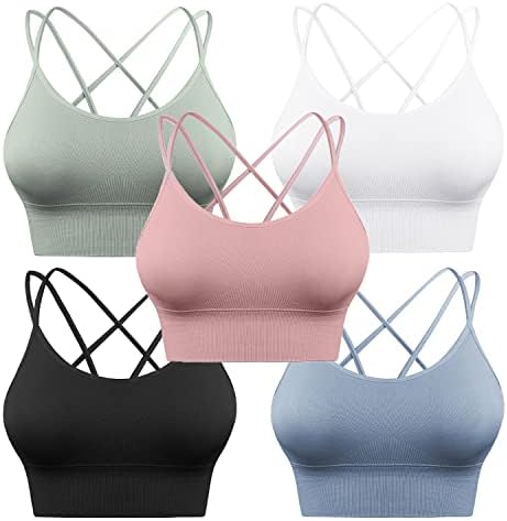 hiit gym – Sykooria 3 Pack Strappy Sports Bra for