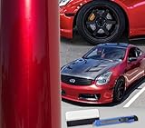 Premium Gloss Metallic Candy Apple Red Car Vinyl Wrap Roll Bubble Free Air Release (1ft x 5ft)
