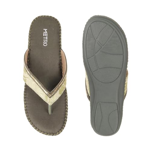 Image of Metro Women's Suede Faux Leather Comfort Slip-on Fashion Sandals