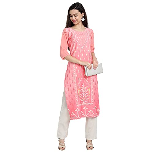 Image of Pinkmint Women's Crepe Regular Kurta