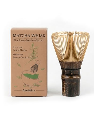 GleeNflux Matcha Whisk (Chasen) 100-Prong Purple Bamboo Handmade