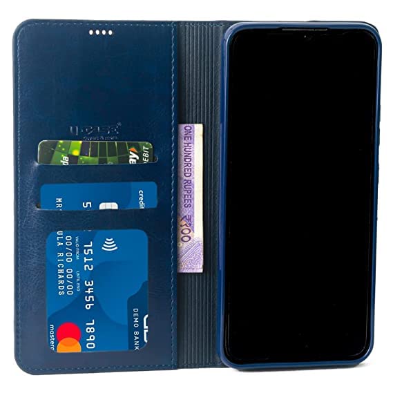 Image of U-Case Compatible with Xiaomi Redmi Note 12 Pro Plus Flip Cover | Leather Finish | Inside Pockets & Inbuilt Stand | Shockproof Wallet Style Magnetic Closure Back Cover Case