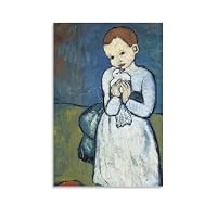 Amazon.co.jp: パブロ・ピカソ帽子をかぶった女性の肖像絵画