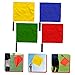 HONMEET Yellow Referee Hand Flags for Competition Signal Flags Hand Waving for Football