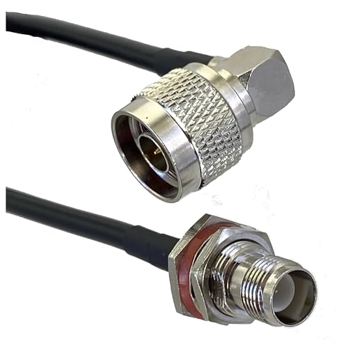 Kensut?n RG58 N - TNC RP TNC �I�X�v���O & ���X�W���b�N �X�g���[�g & ���p RF �W�����p�[ �s�O�e�[���P�[�u�� 6�C���` ~ 30M(N M90 to RPTNC F,10FT (3M))