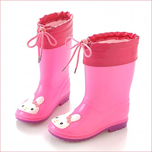 Children PVC Rain Shoes Toddlers Children Rain Shoes Boys Girls Water Shoes Pink Rabbit Cartoon Character Rain2