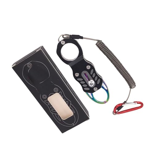 耐久性アルミニウム釣りグリッパーシームレス顎滑り止めロープポータブル安全な制御用アルミニウム魚グラバーポータブル魚処理ツール