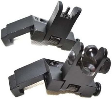 MUDCAT OUTDOORS Front and Rear Flip Up 45 Degree Offset Rapid Transition Backup Iron Sight