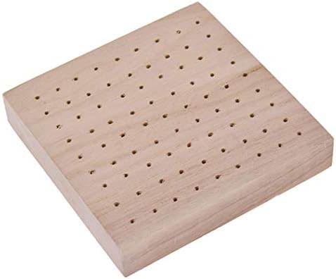 LPOQW Crochet Blocking Boards for Knitting and Crochet Projects Handcrafted Wooden Blocking Board Wooden Display Board,Square