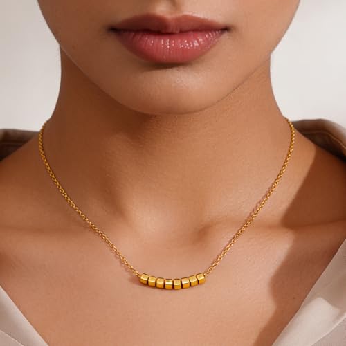 Image of Rubans Demi Fine Stainless Steel Necklace Chain Link Gift for Women & Girls