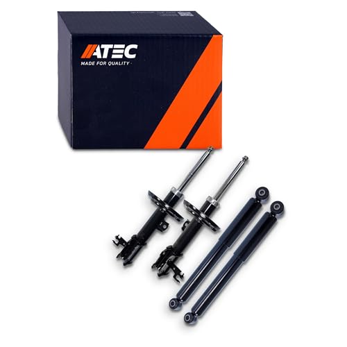 ATEC GERMANY 4x Amortiguadores de gas a presión delanteros y traseros, compatibles con OPEL SIGNUM CC (Z03), VECTRA C (Z02), VECTRA C Caravan (Z02), VECTRA C CC (Z02)