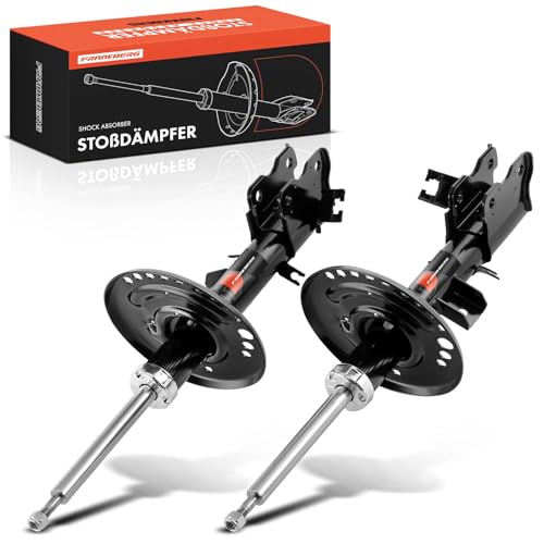 Image of Frankberg 2x Shock Absorber Strut Front Left Right 601mm Gas pressure Compatible with CX-5 GH KE Replace# 339336,KF6934700