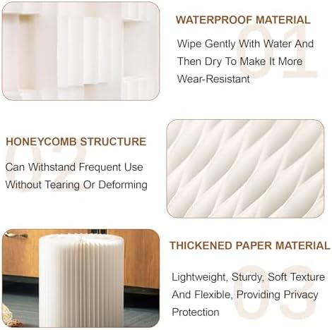 Retractable Folding Room Divider - No Assembly Needed, Portable Privacy Screen for Home Office, Business, and Space Separation Solutions