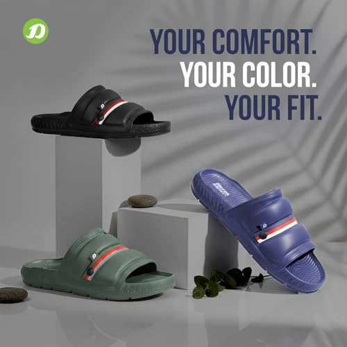 Image of DOCTOR EXTRA SOFT Men's Classic Ultra Soft Sliders /Slippers with Cushion FootBed for Adult | Comfortable & Light Weight | Stylish & Anti-Skid | Waterproof & Everyday Flip Flops for Gents /Boys D-527