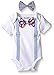 Mud Pie Baby Boys' Crawler with Interchangeable Bow Ties