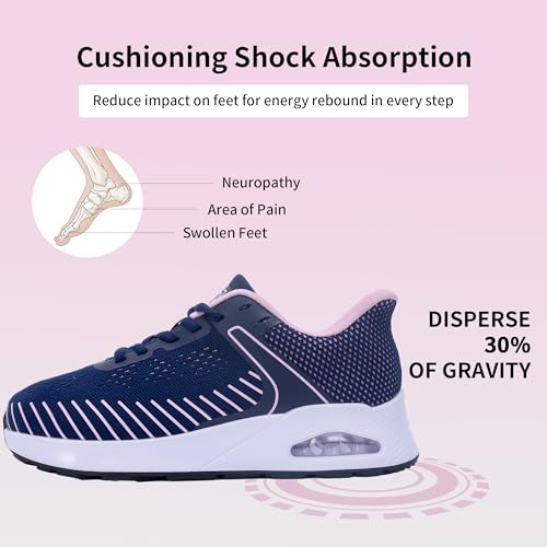 Image of MEHOTO Womens Wide Toe Box Shoes Walking Sneakers with Arch Support Fashion Tennis Shoes for Swelling Bunion Plantar Fasciitis