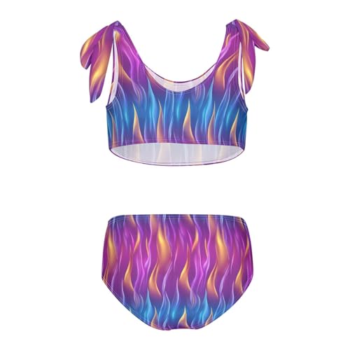 Image of Boccsty Cute Crab Red Blue Girls Swimsuits Kids Bikini Sets 2 Pcs Bathing Suit for 3T