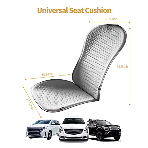 De.home Car Seat Cushion, Gel Seat Cushion For Car Seat Driver, Seat Protector For Car/Office/Home Chair Seat Cushion With Gel Bottom, Perfect For Keep Warm In Winter Driving-1 Pack (Black) #TOP6