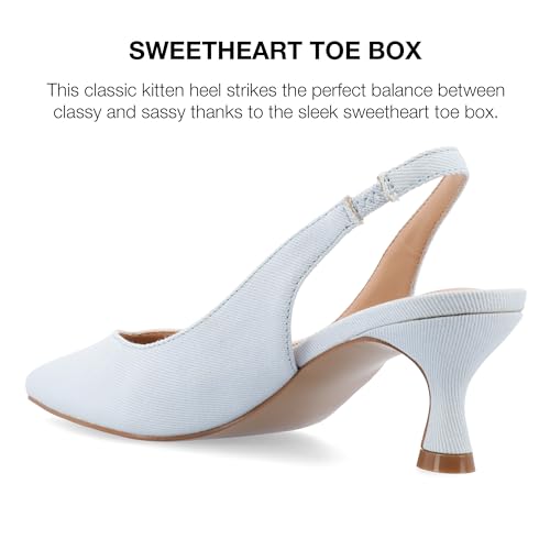 Kitten Heel Pumps by Journee Collection in Faux Leather3