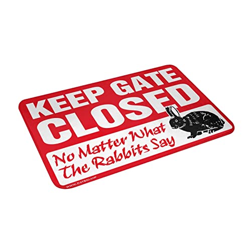 Tapis d'hiver extérieur Keep Gate Closed pour entrée de maison et jardin