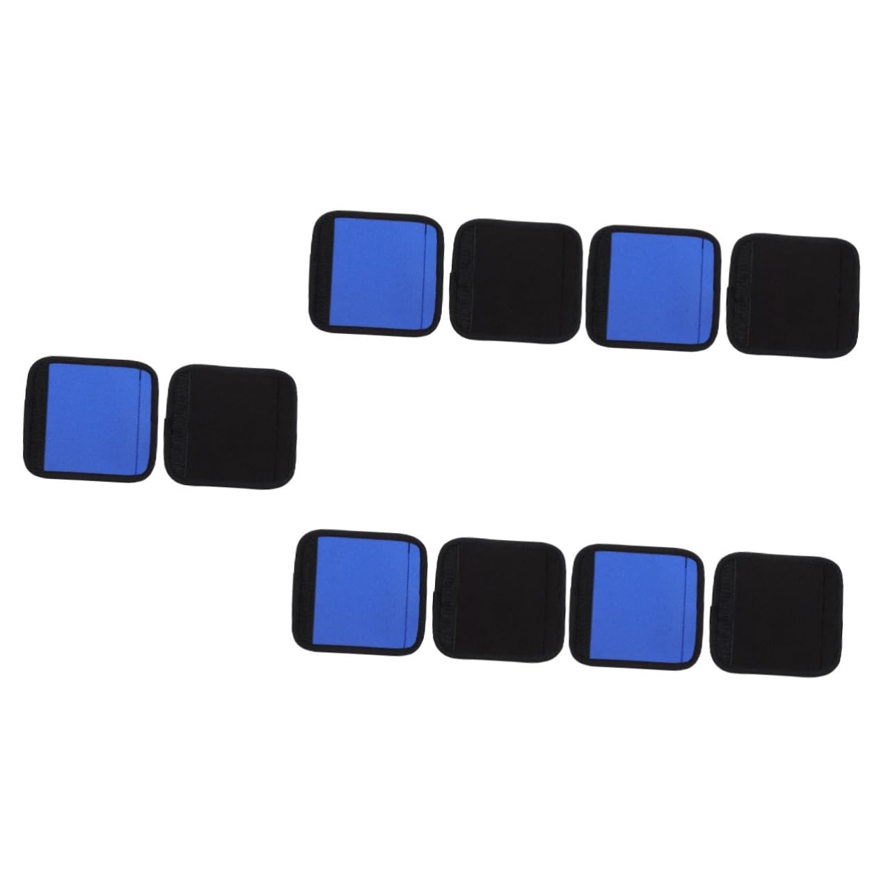 LIFKOME 10piezas Funda De Neopreno para De Maleta Cubierta De Equipaje y Resistente Accesorios De Negro y Azul