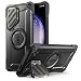 Produktbild SupCase für Samsung Galaxy S24 Ultra Hülle mit Kameraschutz, [Kompatibel mit MagSafe und S Pen] Düne Handyhülle Bumper Case Slim Schutzhülle Backcover mit Ständer für Samsung S24 Ultra, Schwarz