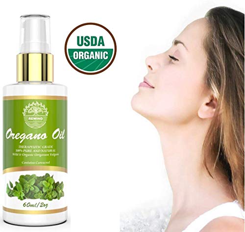 Oregano Oil Organic 2Oz Pure Essential Oil Natural Wild Now Carvacrol Oreganol Oil Pump Spray Easy To Apply No Mess 60Ml 2Floz #TOP4