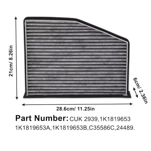 Filtro de aire de cabina para Beetle, Jetta y Passat 4