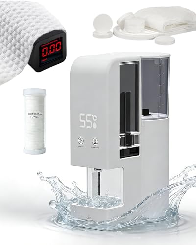 Image of Hot Towel Dispenser – Hot Towel Warmer, 5-Second Heating, 55°c Constant Temp, Easy Towel Loading, Low-Water Protection, No-Towel Protection, Wall or Countertop (Towel Heater+20pcs Towel)