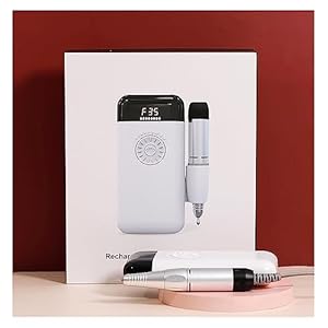 Electric Nail Drill Machine, Electric Nail Polish Machine, Portable 35000 RPM Nail Drill Machine, Mini Ceramic Polishing Head Rechargeable Pen, Nail Remover Professional Nail Art S