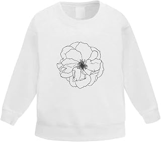 Azeeda 'Peony Flower' Kid's Sweatshirt/Jumper (3-4 Years) (KW00022399)