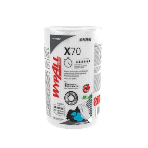 Panos Limpeza Wipers Wypall X70 Regular Roll C/ 88 Unidades