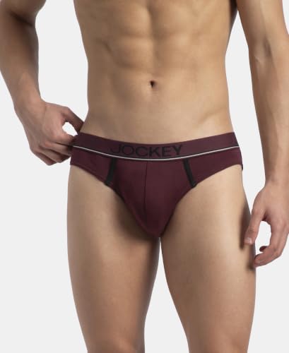 Image of Jockey 8044 Men's Super Combed Cotton Rib Solid Brief with Ultrasoft Waistband (Pack of 2)