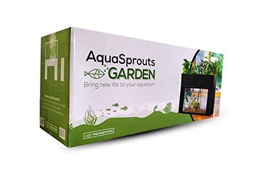 Aquasprouts Garden, Self-Sustaining Desktop Aquarium Aquaponics Ecosystem Kit, Fits Standard 10 Gallon Aquariums #TOP5