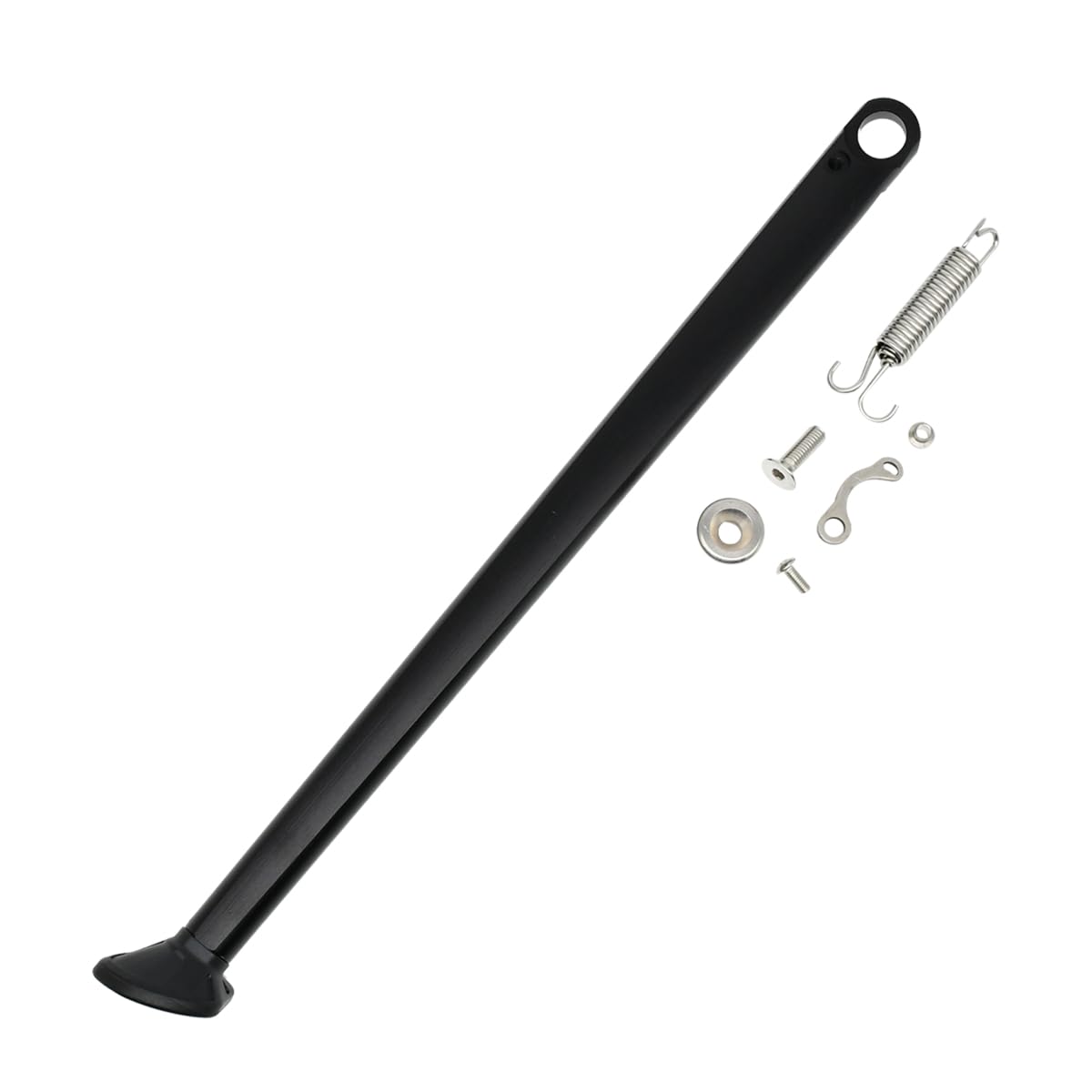 Moto Cavalletto Laterale Cavalletto for cavalletto Laterale da parcheggio con Kit Molle(Noir)