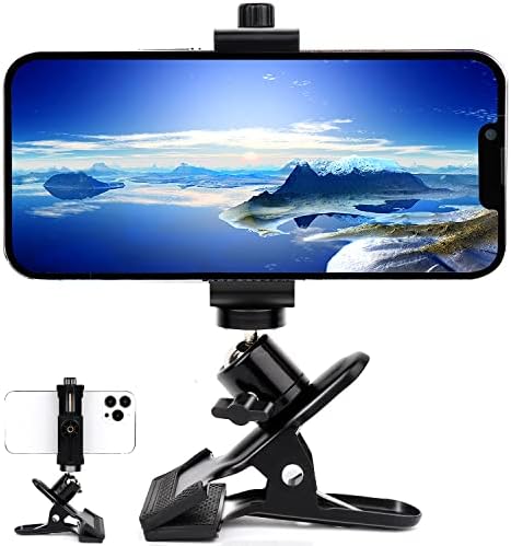 Mippko Clip Clamp Phone Holder,Compatible with 3.5 ~7.5 inch iPhone / Samsung Galaxy / Nexus / HTC / LG /Huawei /Smart Phones, 360°Adjustment Mount No Any Tools Drilling