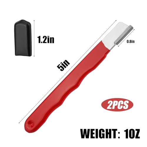 2pcs Pocket Blade Sharpener - Premium Tungsten Steel Garden Tool Sharpener for Pruning Shears, Hatchets, Scissors, Sickle, Fence Shears